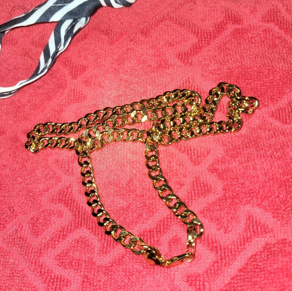 Men's Goldtone Figaro Chain